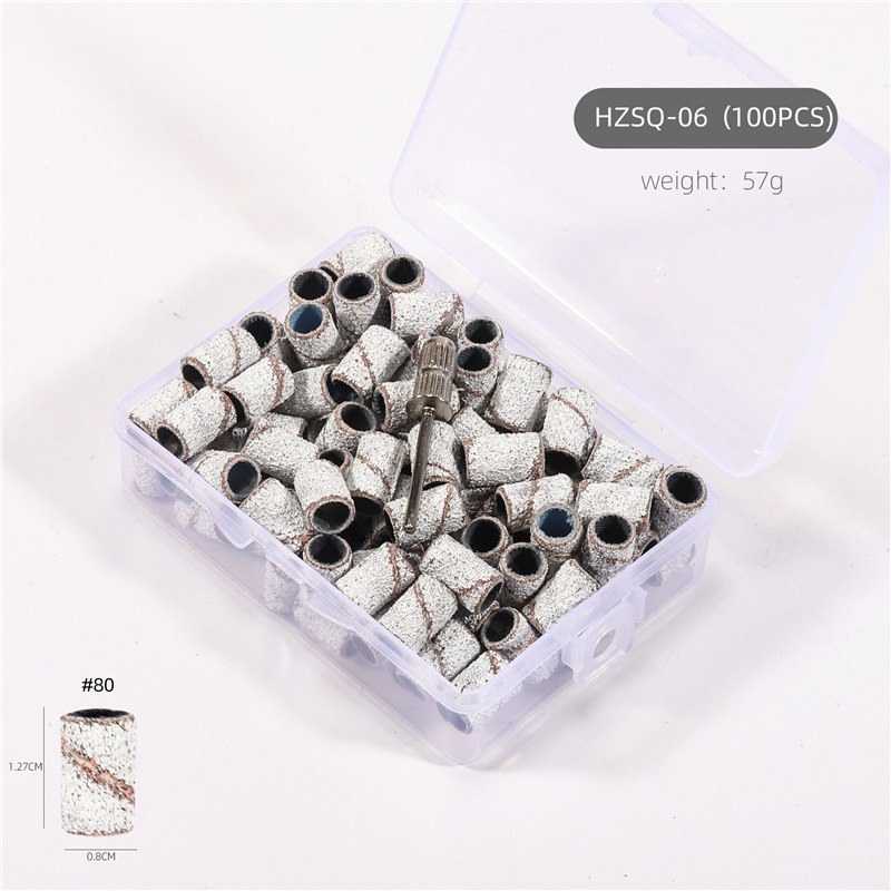 Especial transfronterizo para anillo de pulido de uñas en caja máquina de pulir anillo de pulido de uñas marrón negro blanco con rodamiento