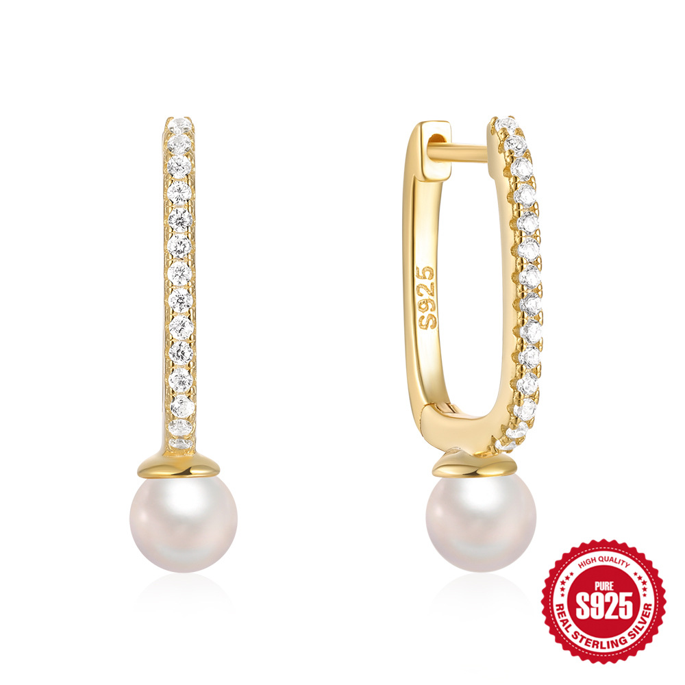1g Weight 925 Sterling Silver Ear Needle Material 18K Gold Plated Plating Material Drop Earrings Classification 1 Pair Quantity Date, Tea Party Occasion 925 Sterling Silver Material Geometric Pattern All Seasons Season Women's Gender Elegant, Simple Style Style 1 Pair 18K Gold Plated 925 Sterling Silver 925 Sterling Silver Earrings Geometric Drop Earrings 87