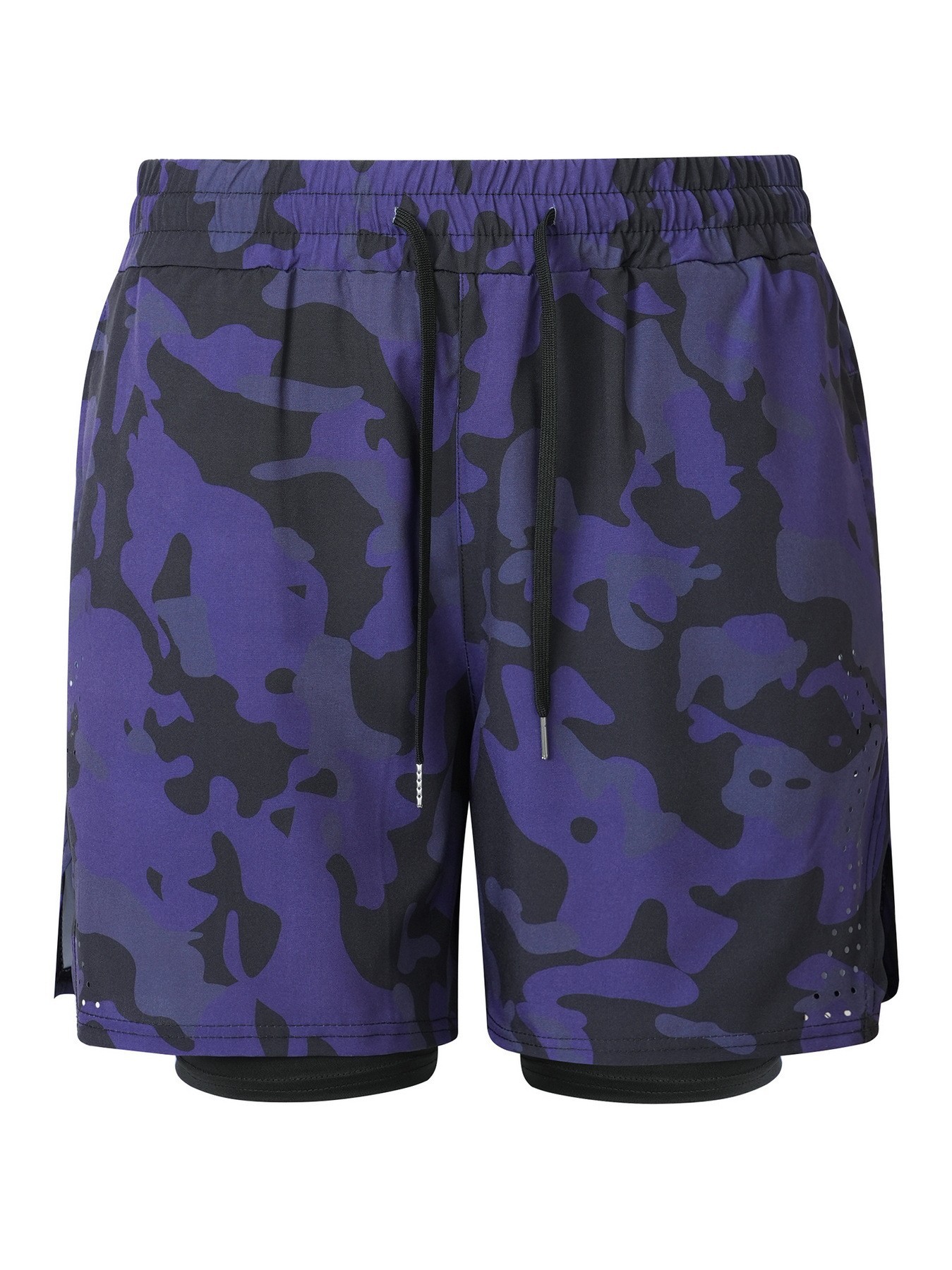 Men's Clothing Men's Summer Sports Casual Breathable Double Camouflage Drawstring Jogger Shorts For Formal & Casual_viptrois.com