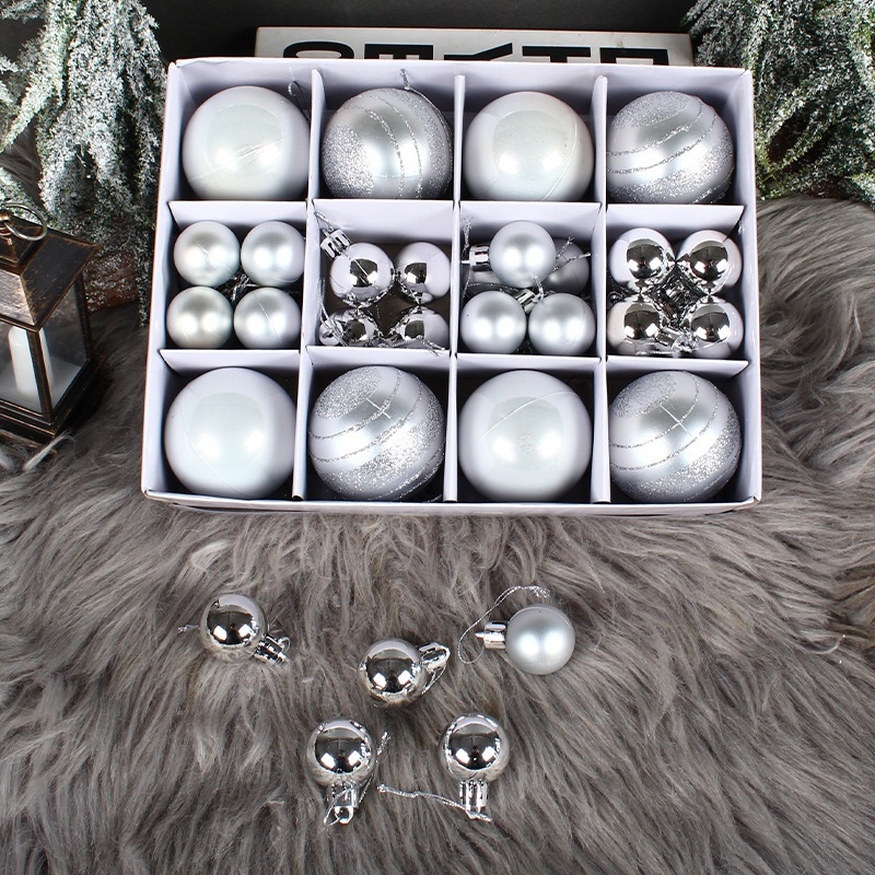 Canyon Christmas Ornament Window Hanger Ball Set, Electroplated Ball, Hand-painted Ball, Christmas Ball Gift Box Set