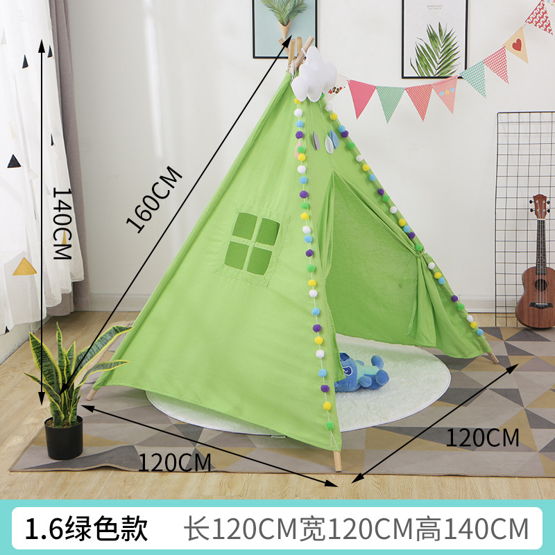 Accesorios de fotografía para niños Indio pequeña tienda de campaña casa de juegos interior Castillo princesa habitación tienda pintada a mano