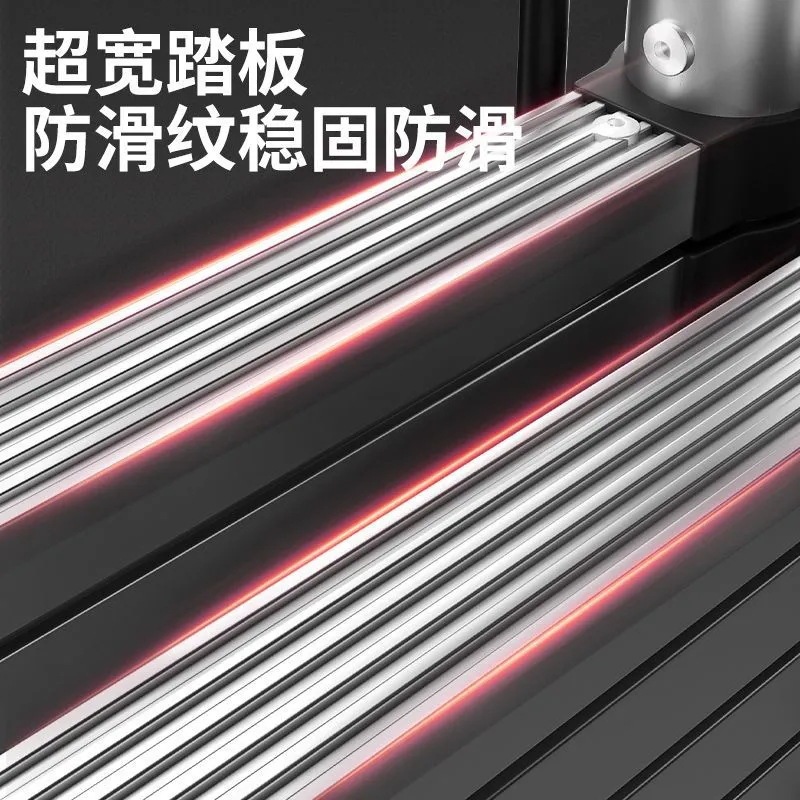 铝合金伸缩梯子家用折叠梯多功能收缩直梯加厚升降工程专用梯爬梯|undefined