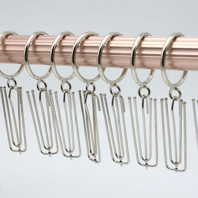 curtain Hanging ring Rome bar Curtain buckle Metal Hooks Rings Collar Shut up parts accessories