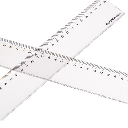 Effective plastic ruler 20cm 50cm 60cm ruler drawing measuring ruler transparent ruler student wave ruler