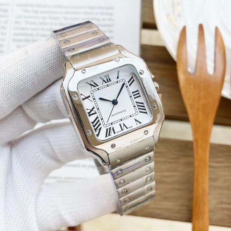 Santos Watch Dumont Roman Series Fully Automatic Non-Mechanical Watch Couple Fashion Blue Balloon Cross-Border Wholesale