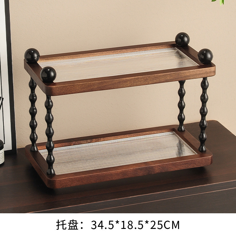 相思木置物架化妆品香水摆放架工位桌面收纳书架茶杯架子展示架|undefined