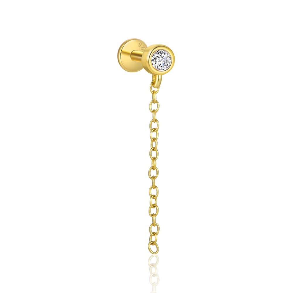 1g Weight Long-Lasting Plated Gold Plating Process 925 Sterling Silver Ear Needle Material Zircon Inlay Material Ear Studs Classification 1 Piece Quantity Daily Occasion 925 Sterling Silver Material Geometric Pattern All Seasons Season Women's Gender Polished Finish Inlay Design Simple Style Style 1 Piece 925 Sterling Silver Zircon Geometric Ear Studs 10