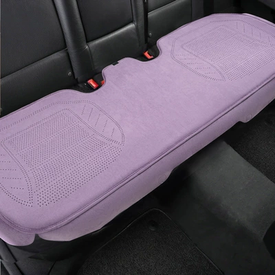 Car Seat Cushion for: Seat cushion, seat cover - latex-suede-purple-rear-bench-seat