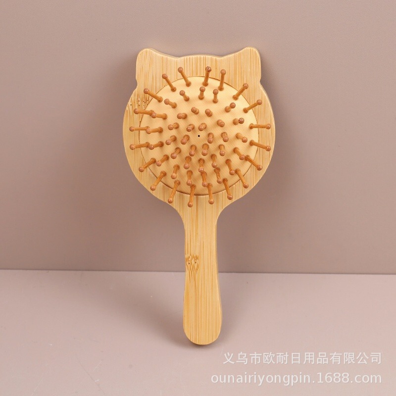 楠竹气垫梳大方板头皮按摩梳顺发美发梳子跨境热销气囊木刷厂家|undefined