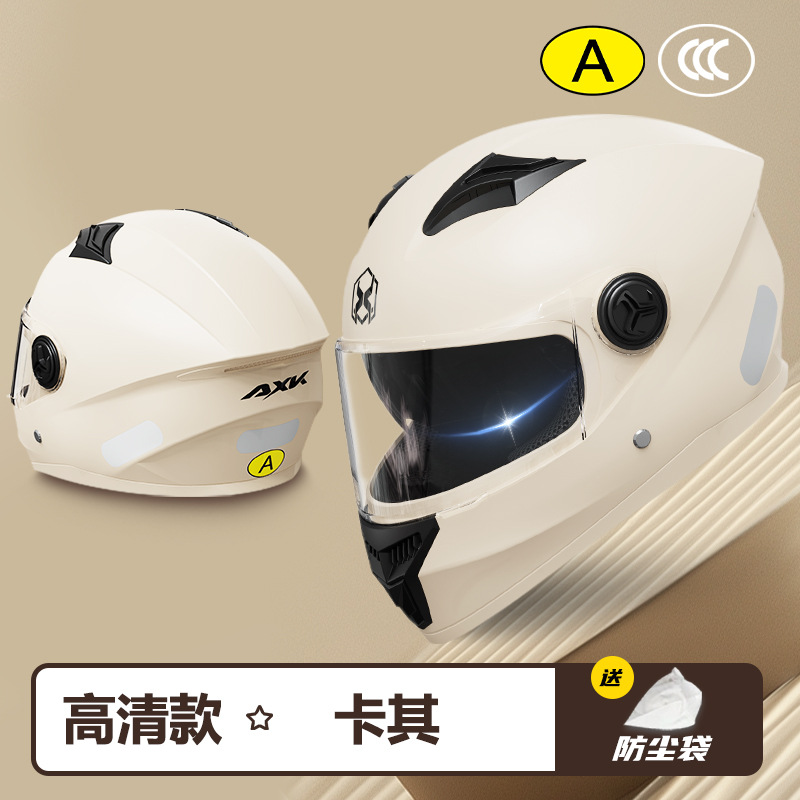 Nuevo casco de motocicleta con certificación 3C estándar nacional para damas Four Seasons General Electric Vehicle para hombres Casco de seguridad para ciclismo cálido en invierno