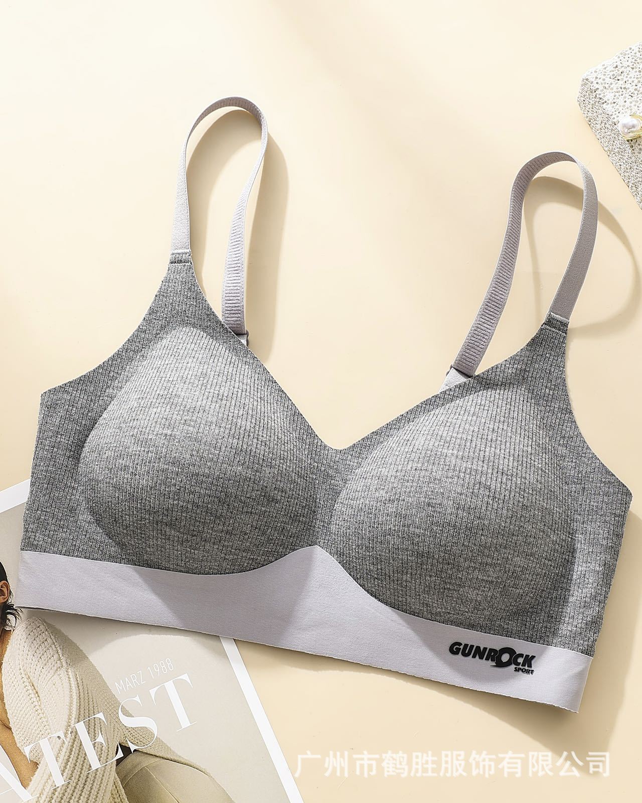 Venta directa de fábrica comercio electrónico transfronterizo Sudeste de Asia Vietnam Tailandia damas sin costuras sujetador de recogida lateral cómodo