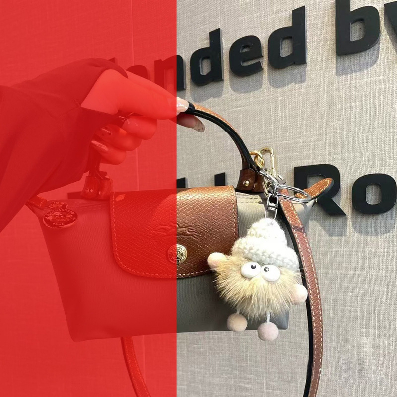 Xiaohongshu Longxiang Bag Single-Handle Mini Crossbody Bag French-Style Mini Dumpling Bag No-Punch Modification Mini Phone Bag