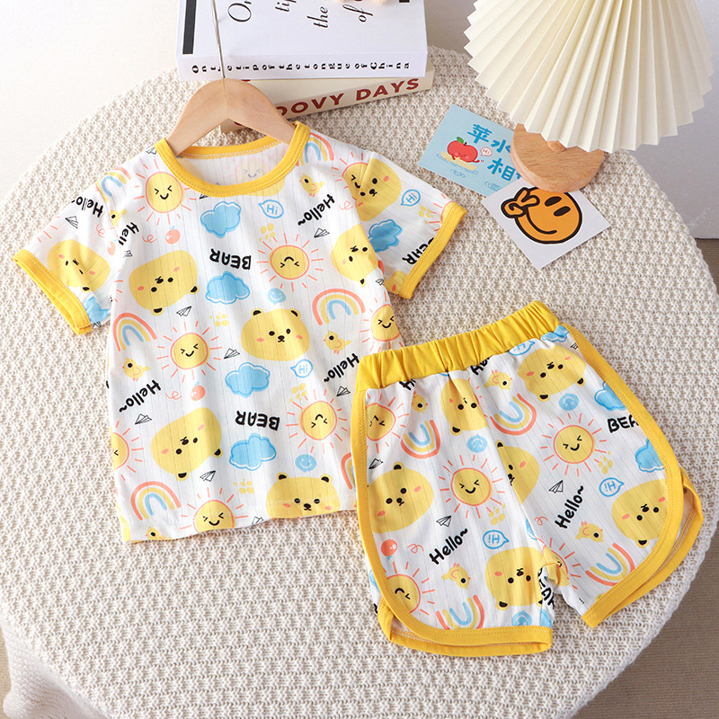 Yellow smiling face sun