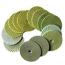 100mm金刚石水磨片石材专用抛光大理石打磨片树脂磨片厂家外贸