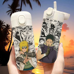 火影忍者保溫杯大容量小巧輕便攜帶高顏值水杯子不鏽鋼304學生