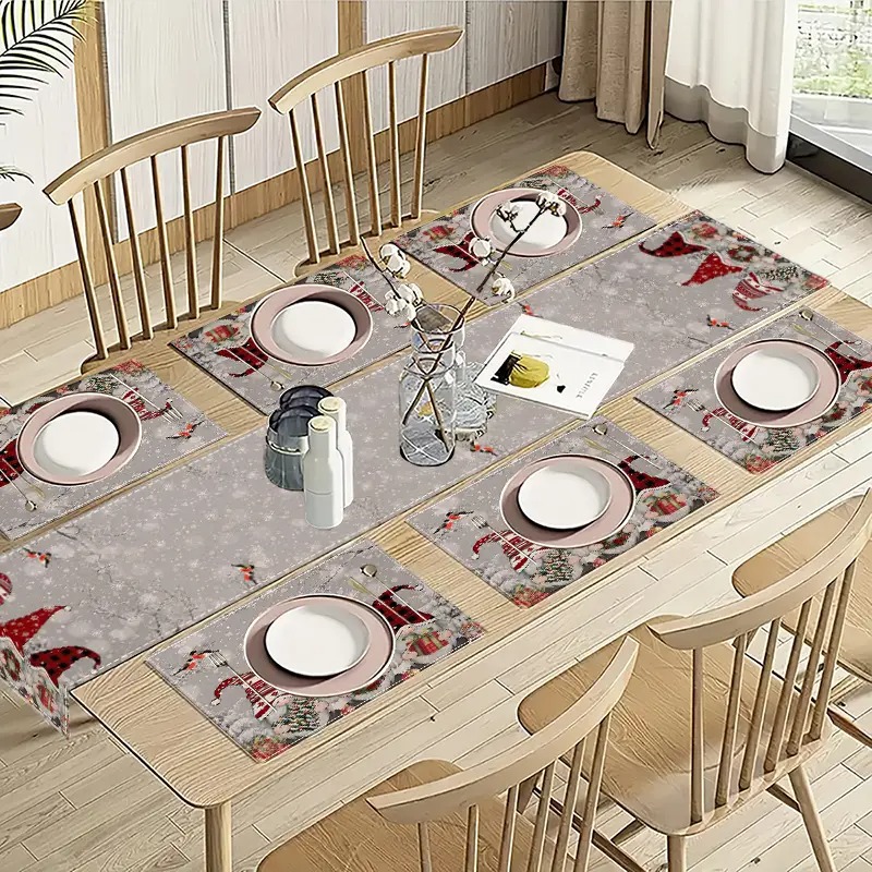 Nuevo conjunto de toallas de mesa transfronterizas de Navidad decoración de mesa Bandera de mesa Bandera de mesa Amazon 2026