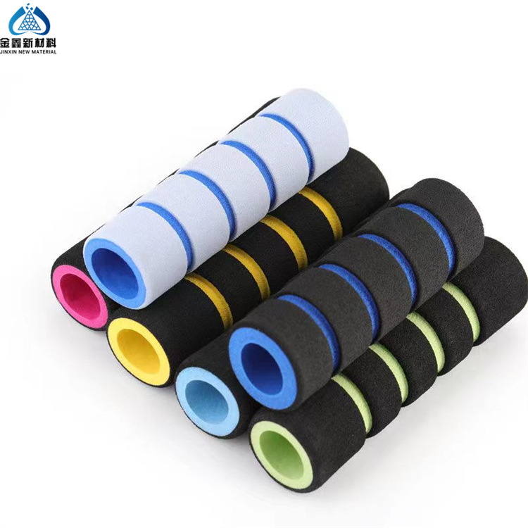 厂家生产彩色nbr把套44*19*40mm光面直角橡胶手柄握把套管批发