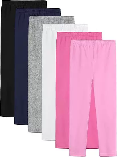 Children's Leggings Girls' Spring and Autumn Multicolor Ankle-length Cotton Elastic Tight Long Pants for Large Children