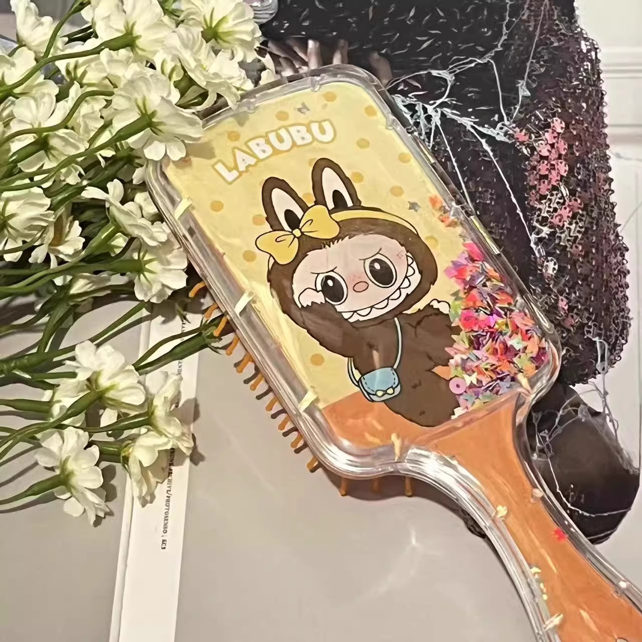 Pintado cuadrado-lappa naranja