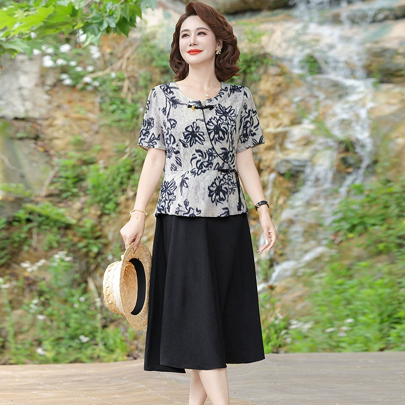 День матери мама летнее платье в национальном стиле