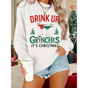 H 24928 Christmas letter print sweatshirt �}�Q��ĸ�l��