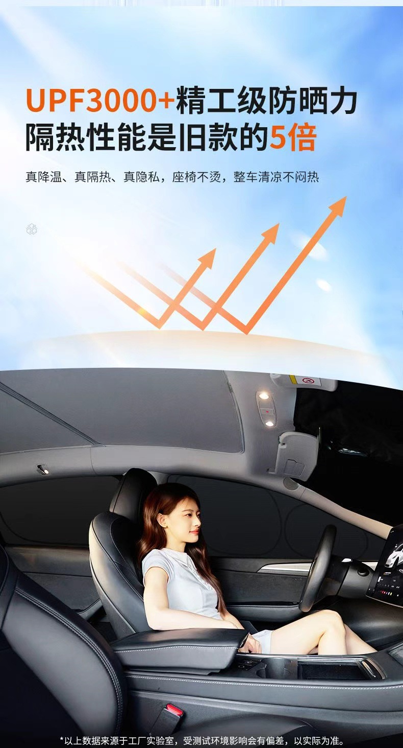 Car sunshade suitable for the Ideal series, graphene sunshade, mold-resistant, for self-driving camping, privacy car window sunshade