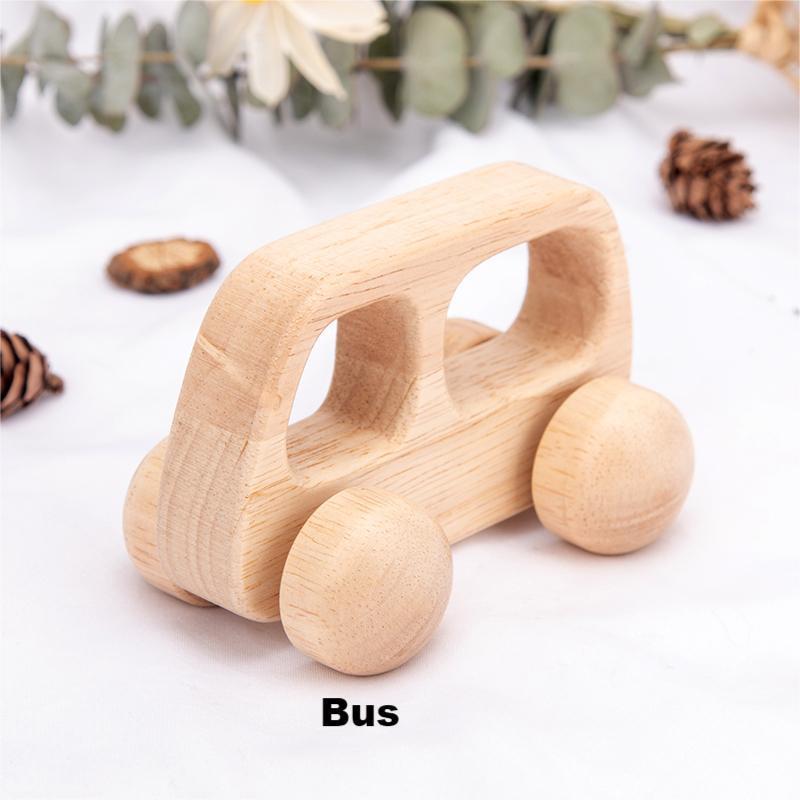 Weiweihu cochecito de madera versión Q para niños de 0 a 3 años de edad, coche de madera maciza, entrenamiento de la capacidad de agarre del bebé, juguete educativo