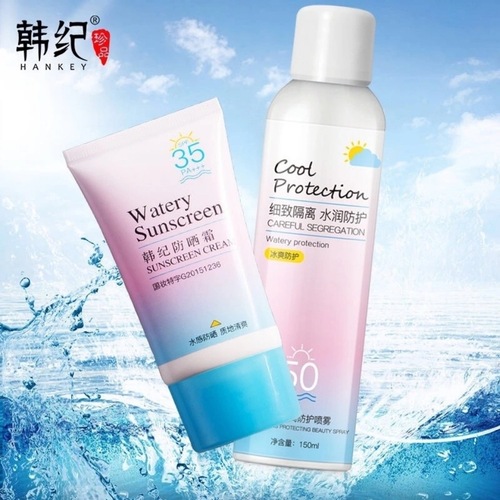 Hanji Bingshuang Sunscreen Spray Hydrating Moisturizing Concealer Isolation Cream Sunscreen Lotion Spray Cosmetics Manufacturer Wholesale