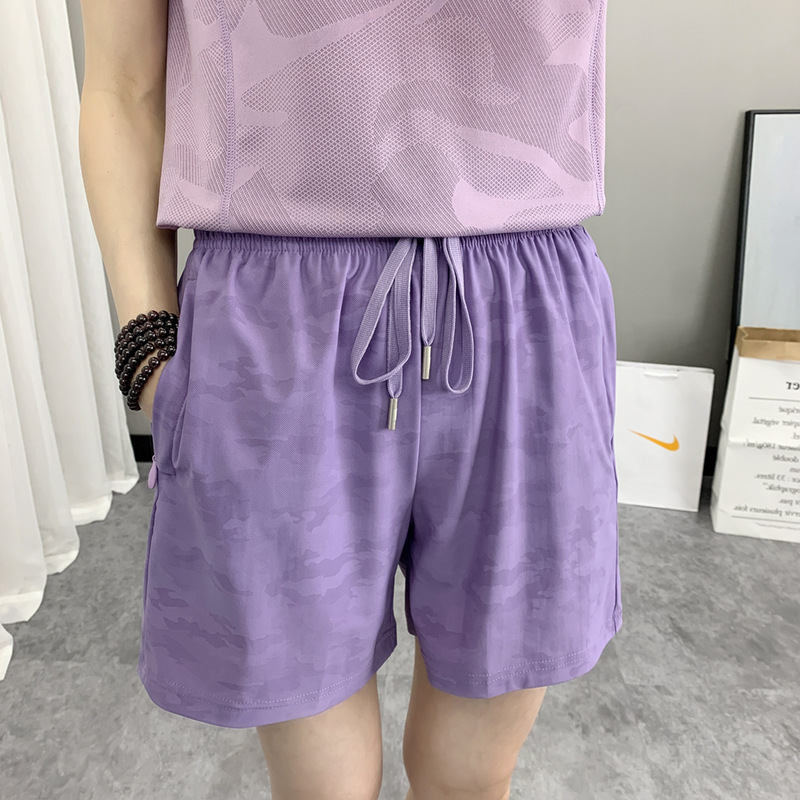 Sports Shorts Girls 2023 New Outdoor Running Fitness Four-point Pants Summer Outer Wear Quick-drying Shorts Women