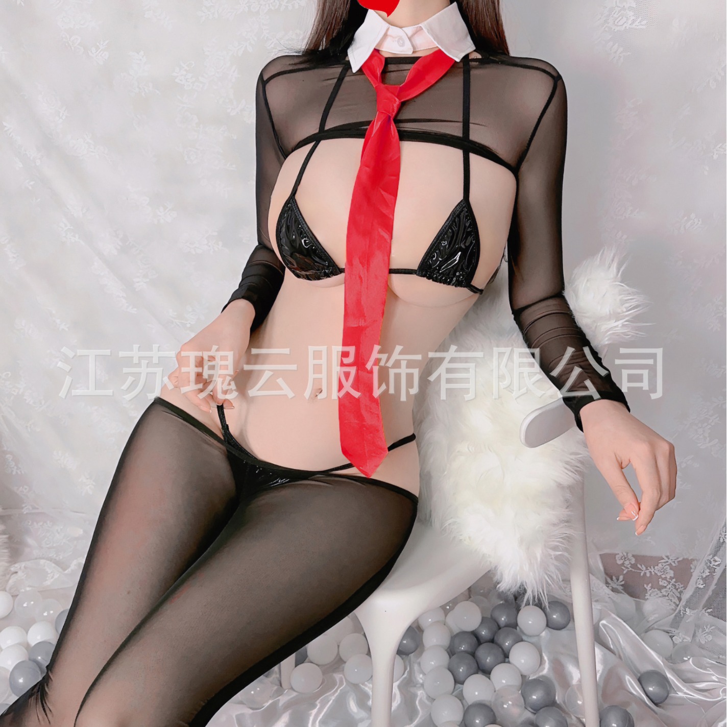 Guiyun girl hilo de red inversa conejo spot torcido lindo hogar cos conejita tamaño gasa de red sexy cos anime SM