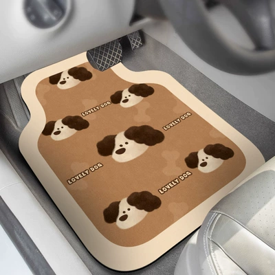 Interior Water-Absorbent, Quick-Drying and Easy-To-Clean — Car Carpet - dog-pattern-4648cm