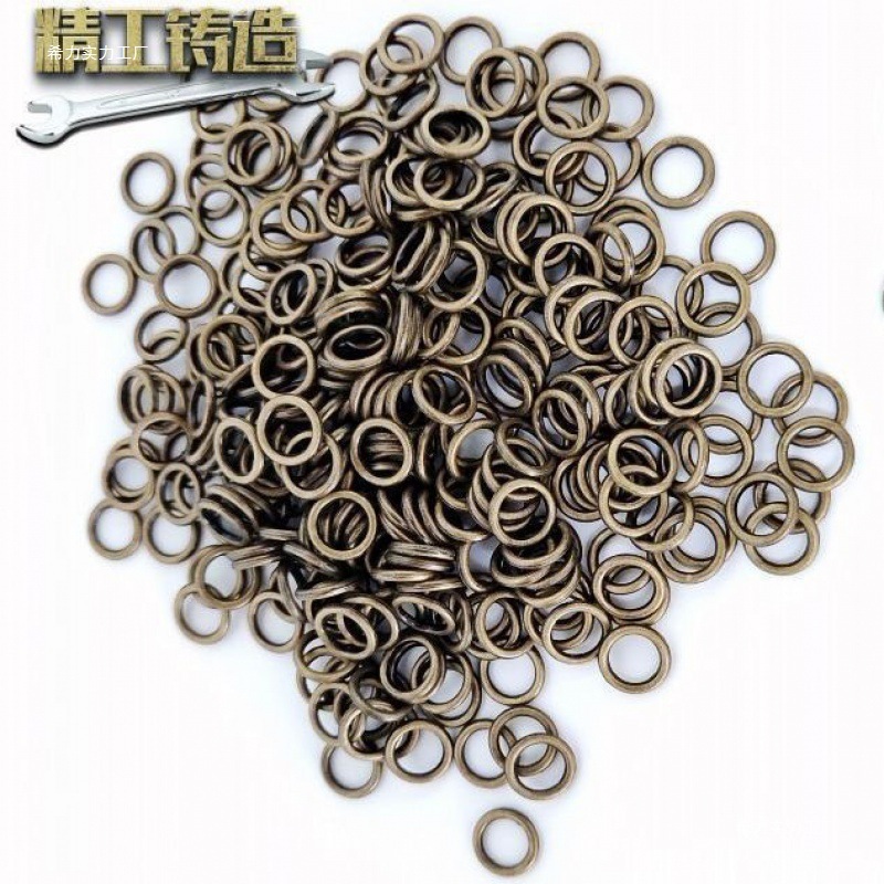 无缝小环小圆环铜环圆圈半角diy小饰品连接环窗帘配件铜圈金属圈