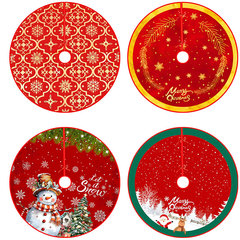 新型クロスボーダークリスマスツリースカート工芸品ツリーエプロン漫画プリントクリスマス用品置物装飾品卸売り