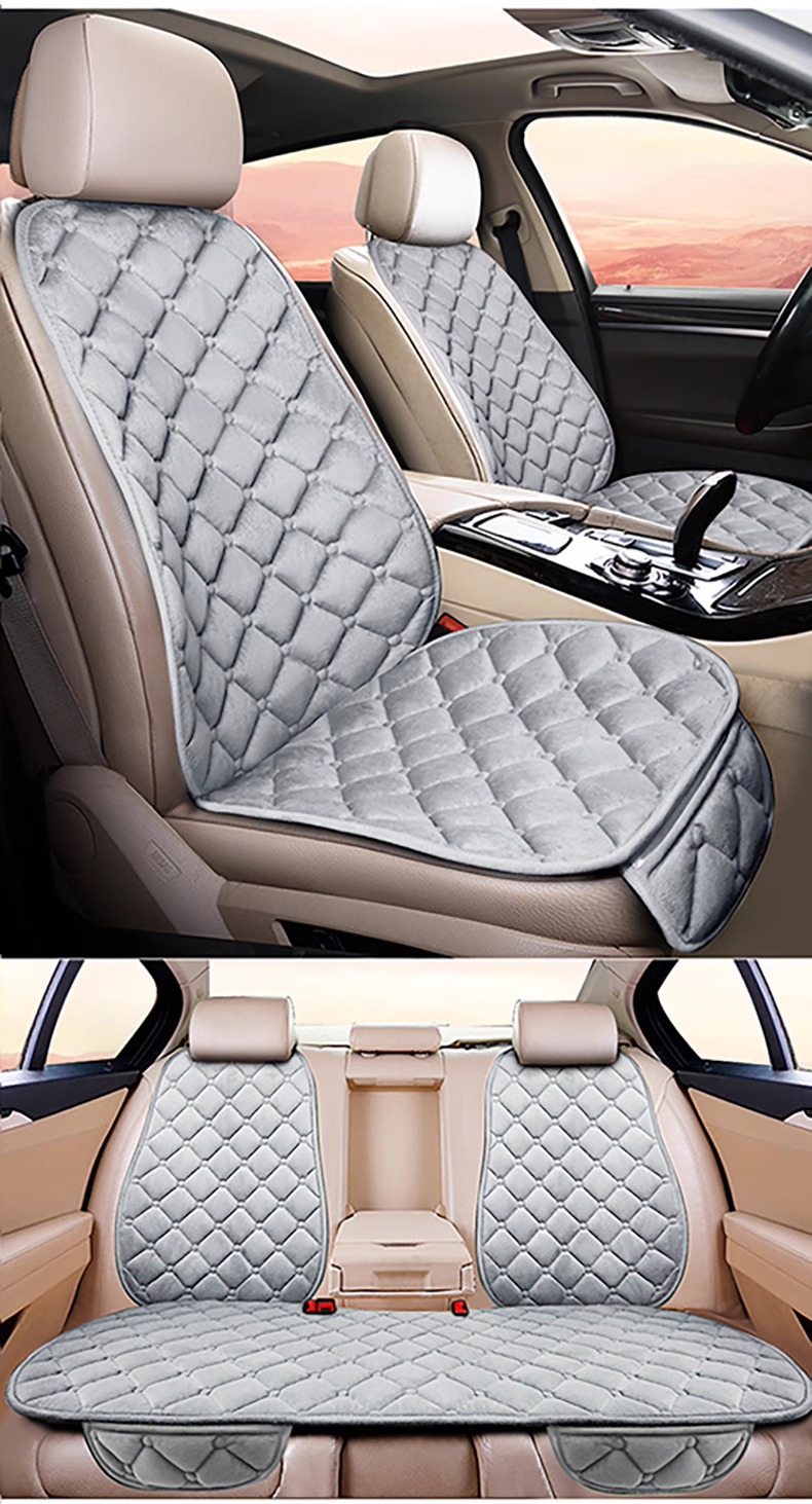 Suitable for Car Lumbar Cushion Plus Velvet Thickened Seat Cover Autumn and Winter Warm All-Season Universal Car Lumbar Cushion