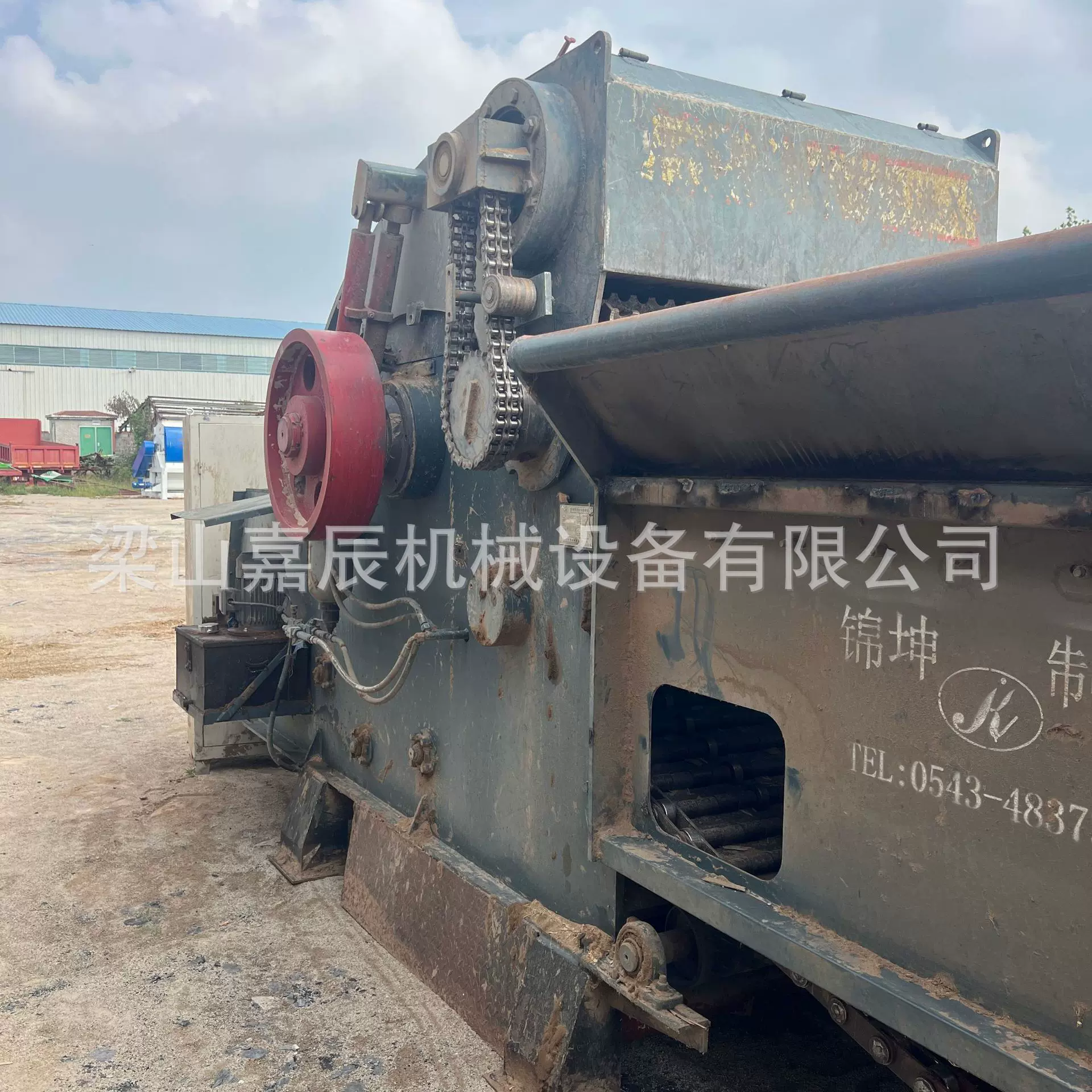 二手移动式综合破碎机林业木屑秸秆综合破碎机生活垃圾综合破碎