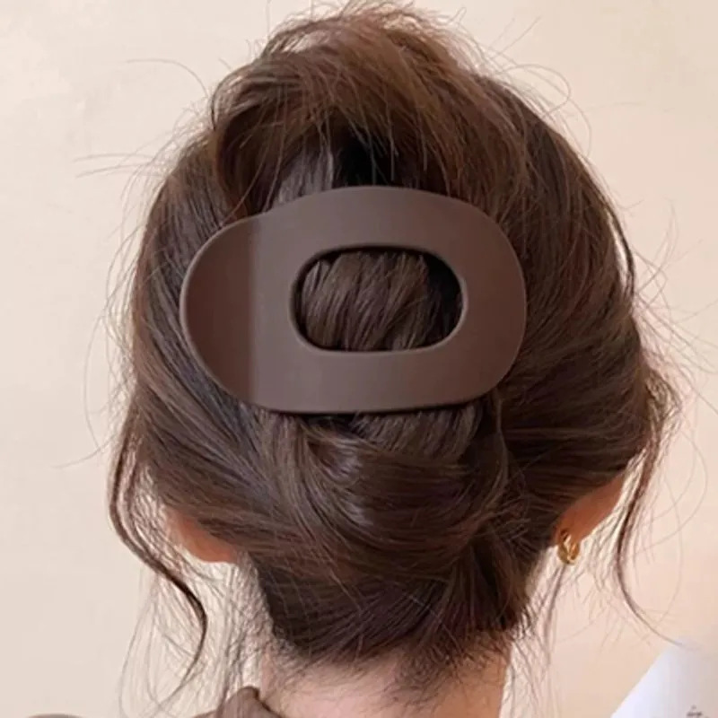 つや消しカモノハシクリップ、女性用後頭部用大型ヘアクリップ、2025年モデルヘアクリップ、ヘアピン、ヘッドバンドステッカー|undefined