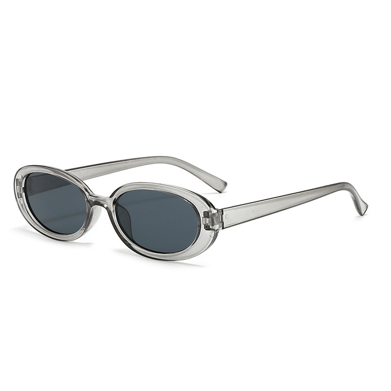Europa y los Estados Unidos transfronterizos nuevas gafas personales de marco elíptico de tendencia callejera hip-hop gafas de sol para conducir gafas de sol