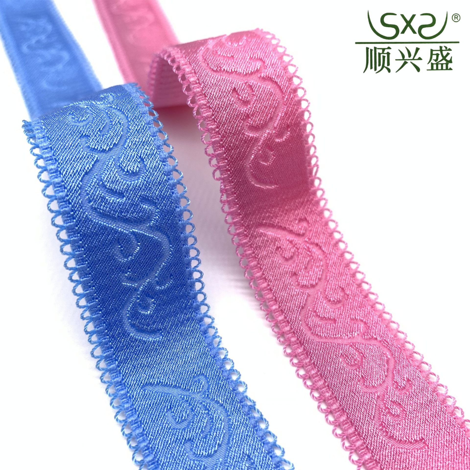 现货文胸肩带 提花松紧带牙边带内衣吊带 织带辅料批发