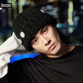 针织帽秋冬季帽子男潮牌冷帽棉帽大头围冬天薄款保暖包头帽毛线帽