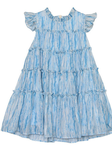 Girls' Short Sleeve Dress Summer Cake Dress Children's Girls' A-Line Skirt Children's Fashion Princess Dress