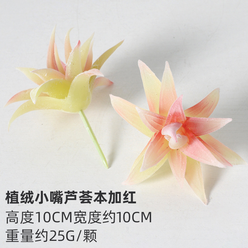 严选仿真多肉植物盆景植绒迷你假多肉配件插花绿植墙DIY装饰摆件|undefined
