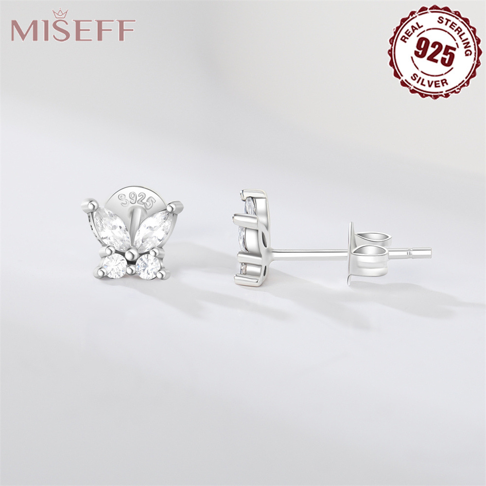 Transfronterizo al por mayor S925 plata esterlina mariposa libélula abeja pendientes pendientes joyería europea y americana joyería mujer