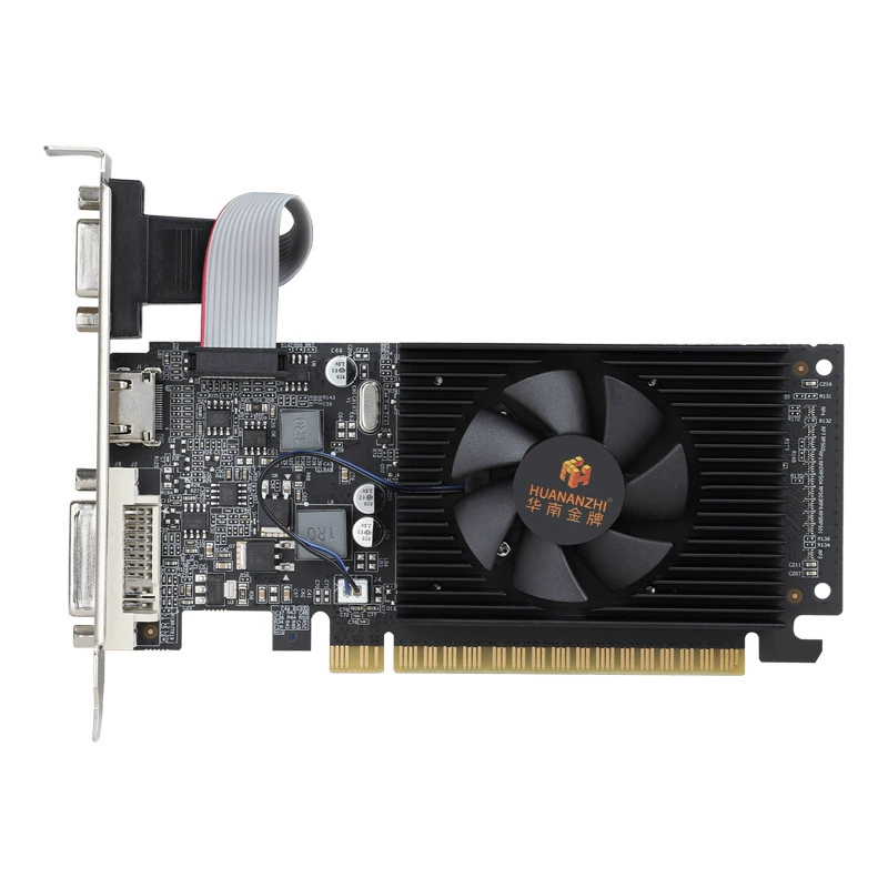 Графическая карта GT210 1G LP DDR3 64bit, черная, для игр (независимая)