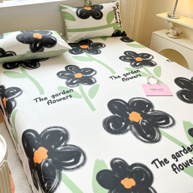 Sombrilla de cama de algodón pieza individual 100 ins de algodón puro estilo princesa verano individual dormitorio de estudiantes doble niños sábana kang individual