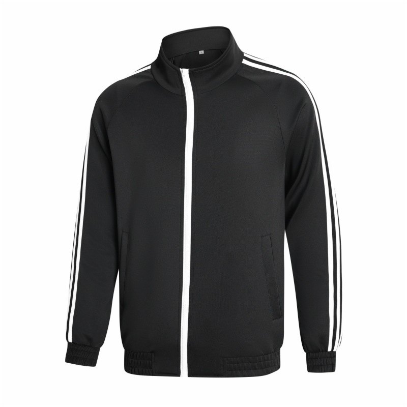 Primavera y otoño pareja chaqueta deportiva casual uniformes escolares para hombres y mujeres corren chaqueta de fitness de tres barras chaqueta transfronteriza