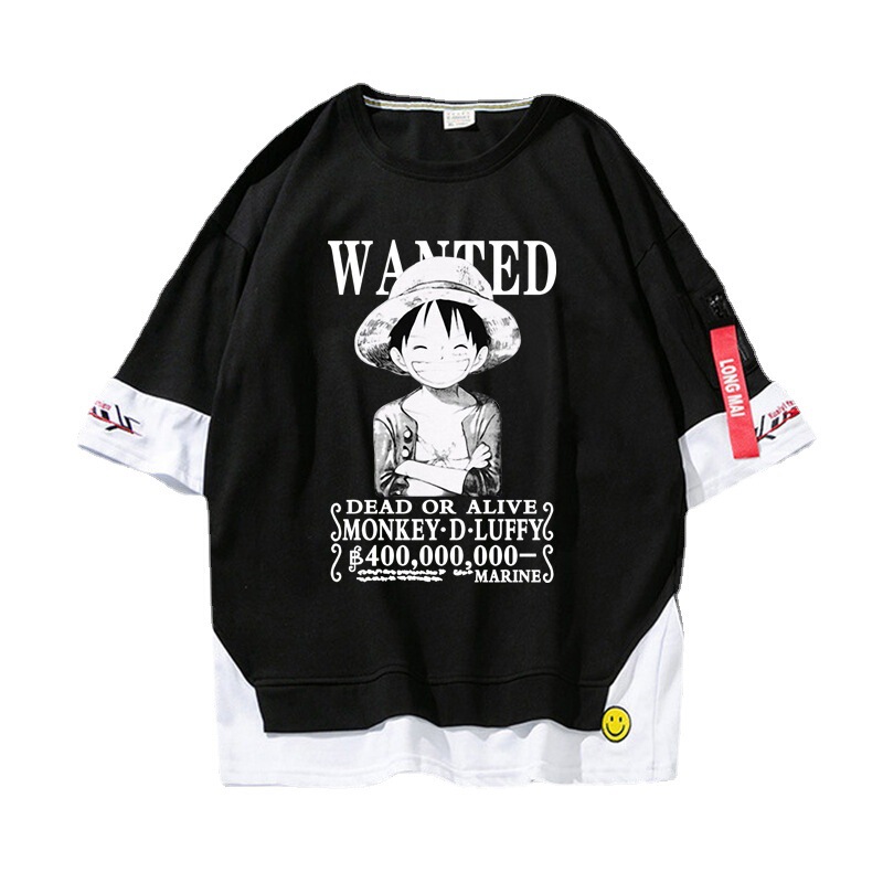 supremeforce One Piece Clothes Short-sleeved T-shirt Male Solon White Beard Luffy