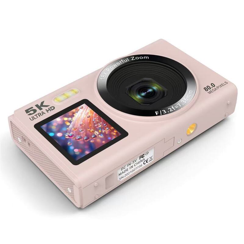 Cross-Border Digital Camera 5K High-Definition Dual-Screen Selfie Video Wifi Transmission Mobile Phone Portable Old-Fashioned Card Machine Wholesale