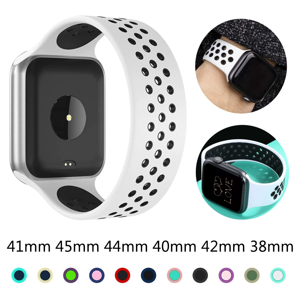Suitable for Apple Single Buckle Sports Strap S11/9/8/7 Nike Single Loop Rubber Strap Apple Watch Strap