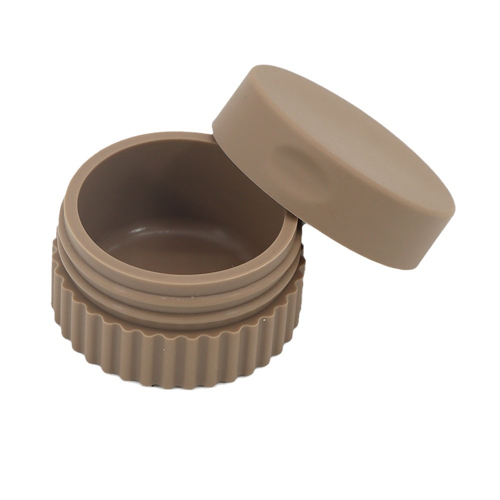 Caja de embalaje de silicona caja de polvo suelto de viaje portátil caja de medicina botella de embalaje de loción caja de almacenamiento de joyería con tapa botella de crema