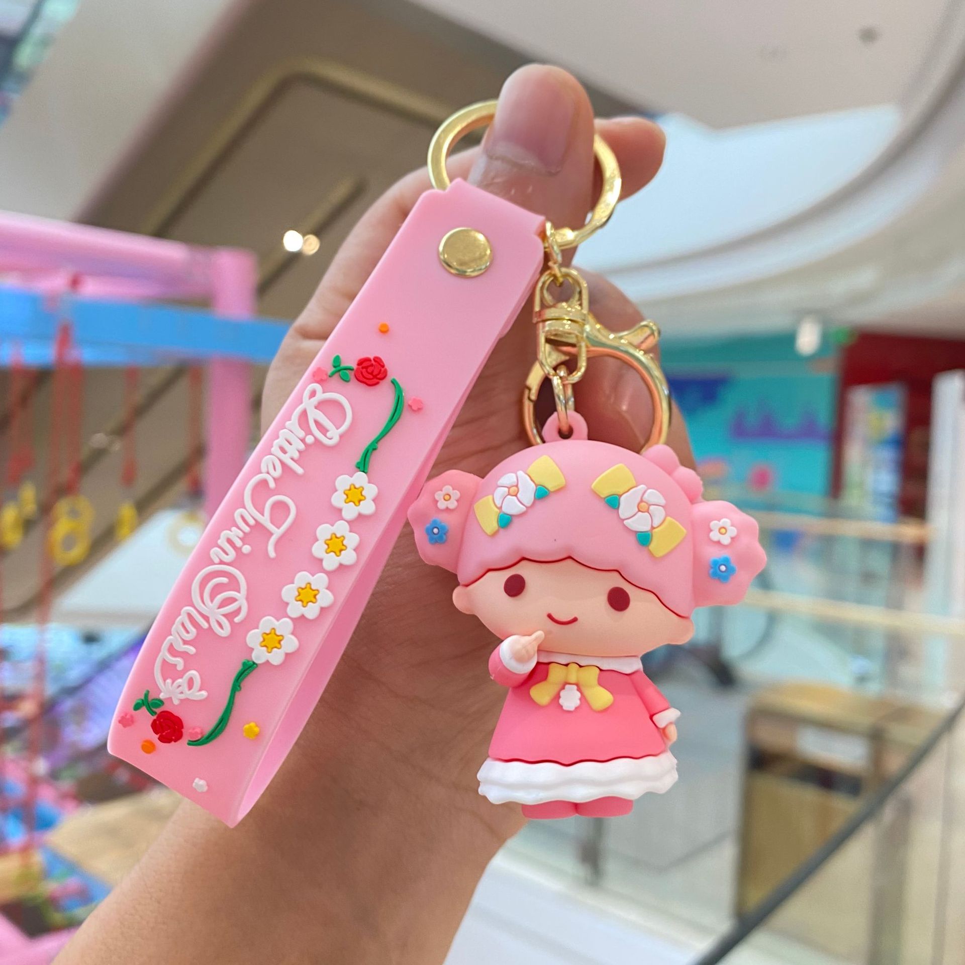 Temporada de flores Sanrio serie llavero muñeca coolomi Melody mochila colgante bebé captura máquina pequeño regalo al por mayor